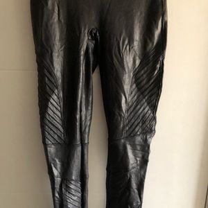 Spanx Moto faux leather leggings